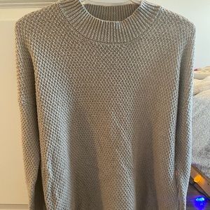 Braided long sleeve sweater